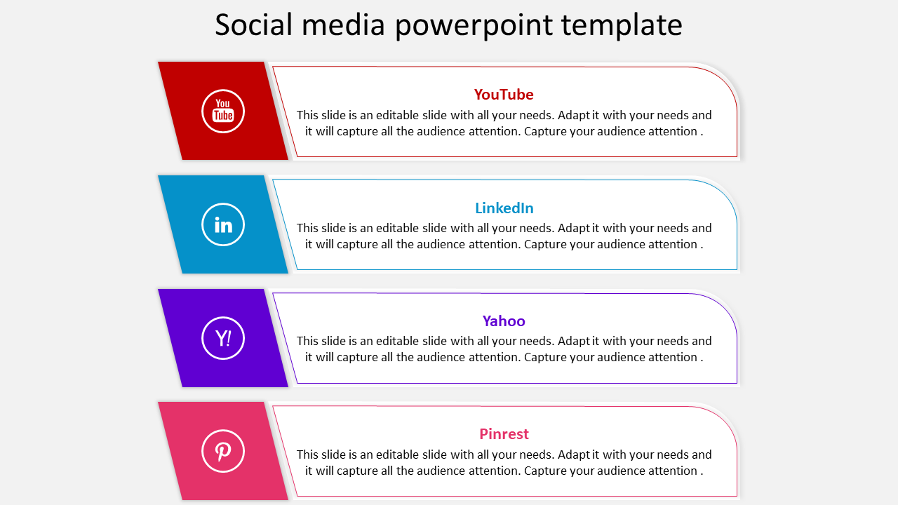 Social media powerpoint template